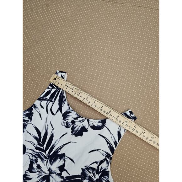 Polo Ralph Lauren Dress Womens 14 Floral Print Sleeveless Mini Skirt Back Button - Picture 12 of 16